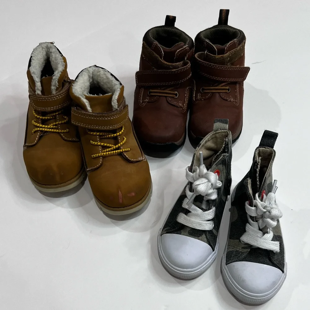 Kids Brown and Cami Shoes Set